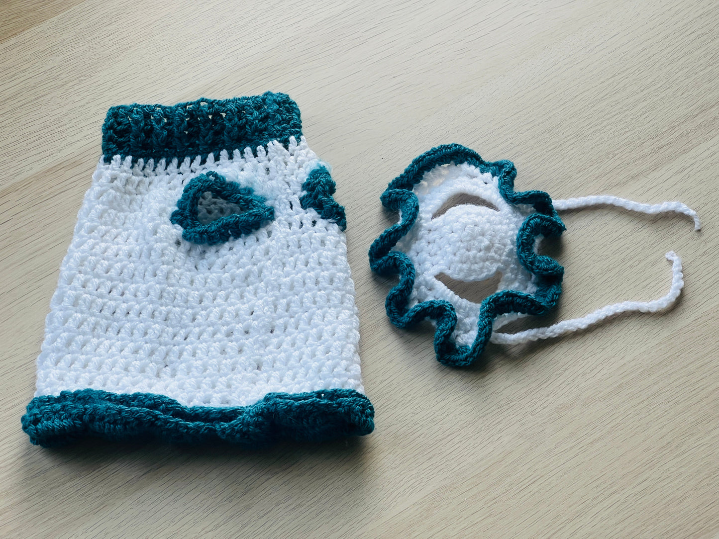 Cat Coat & Matching Bonnet