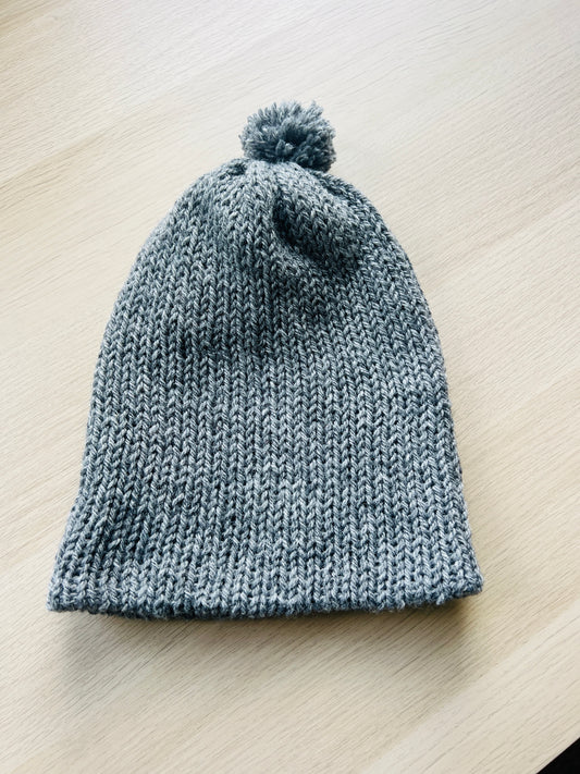 Grey Bobble Hat